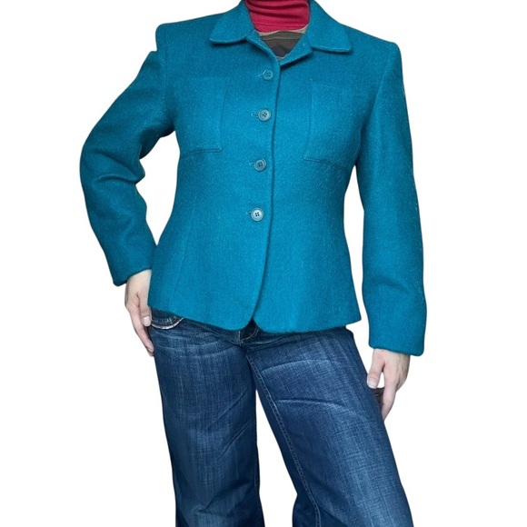 Jones New York Jackets & Blazers - Jones New Fuzzy Mohair Wool Jacket Blazer size 10 ( like medium)